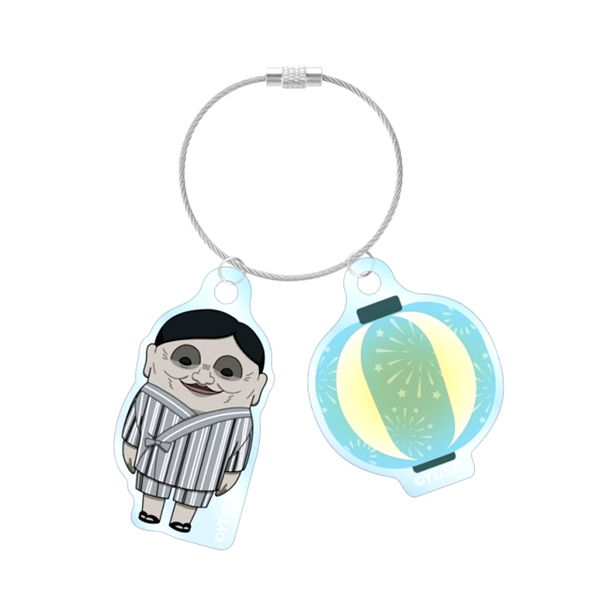 Dan Da Dan TV Anime Serpo Alien Chibi Character Summer Festival ver. Double Wire Acrylic Keychain [NEW]