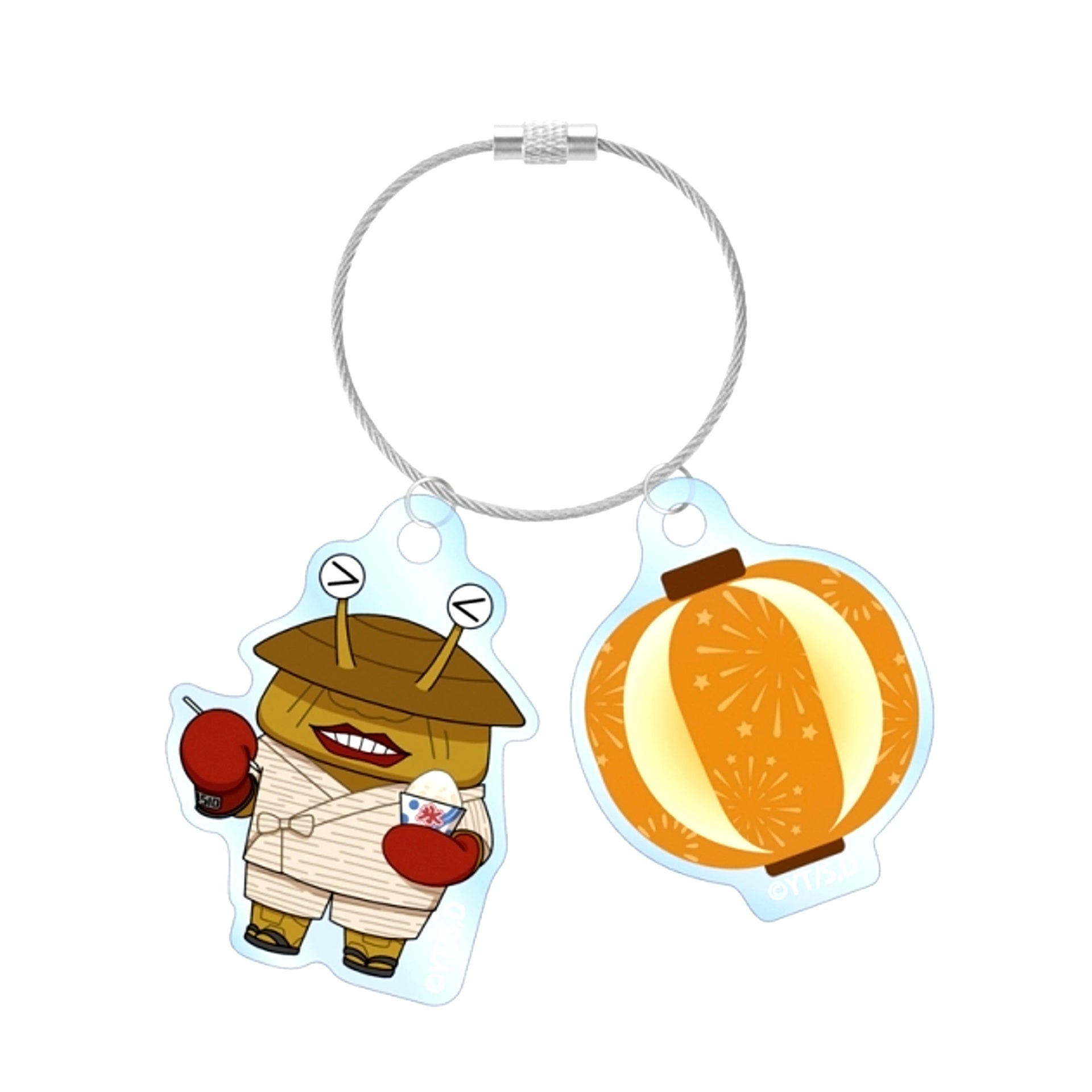 Dan Da Dan TV Anime Dover Demon Chibi Character Summer Festival ver. Double Wire Acrylic Keychain [NEW]