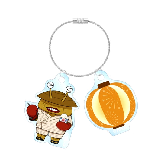 Dan Da Dan TV Anime Dover Demon Chibi Character Summer Festival ver. Double Wire Acrylic Keychain [NEW]