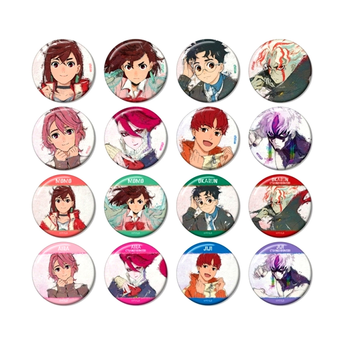 TV Anime Dandadan Trading Grunge Canvas Button Goods - Badge with with Benefits Bonus [NEW]