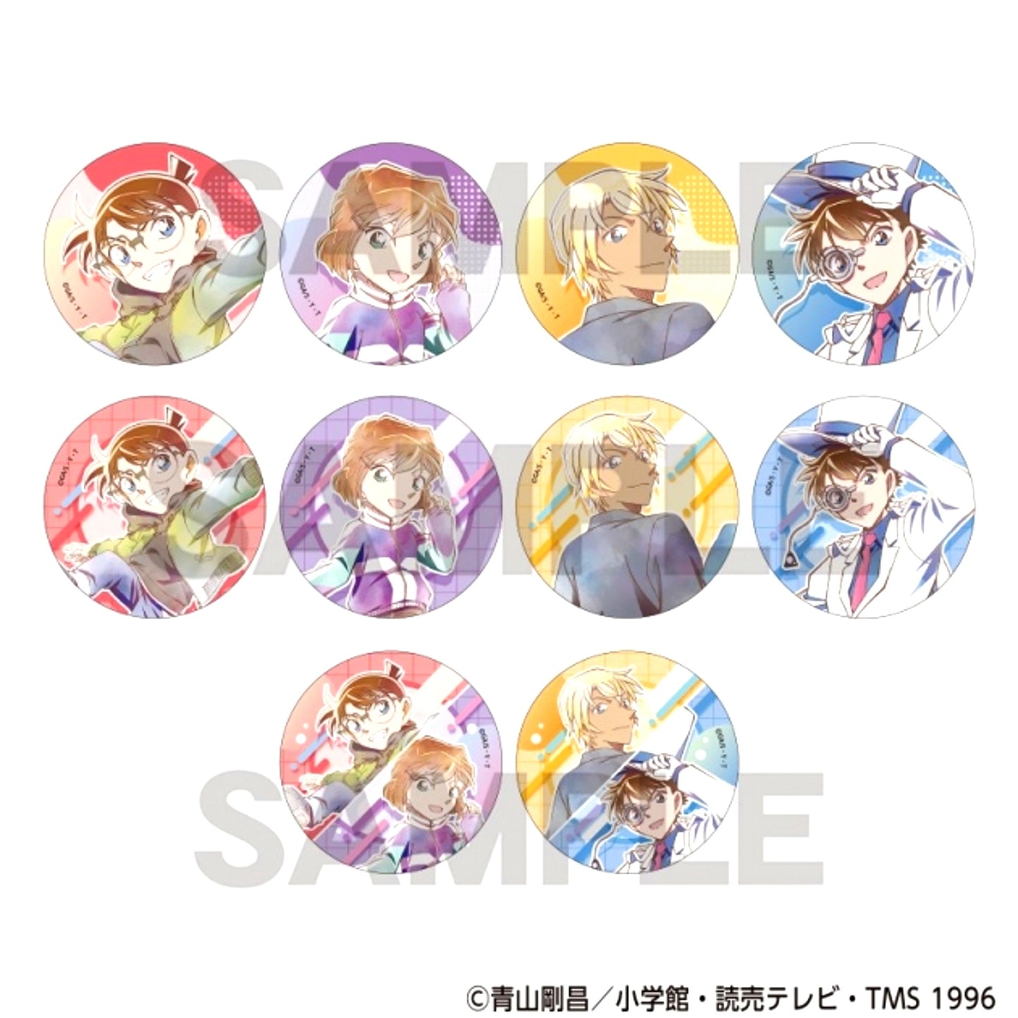 Detective Conan Trading Metal Button Jump CraPalette Goods - Bache [NEW]