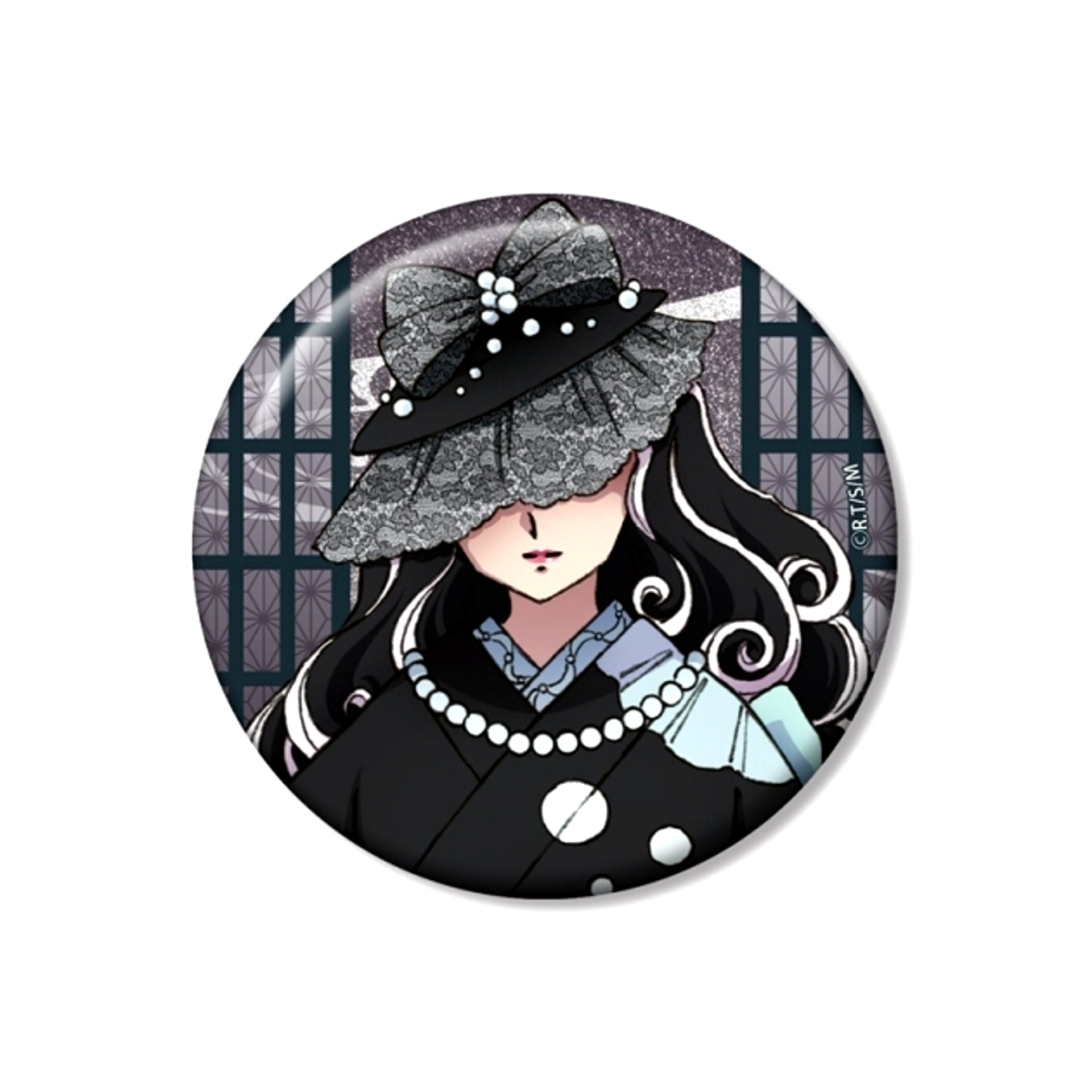TV Anime MAO Yurako 75mm Glitter Can Badge [NEW]