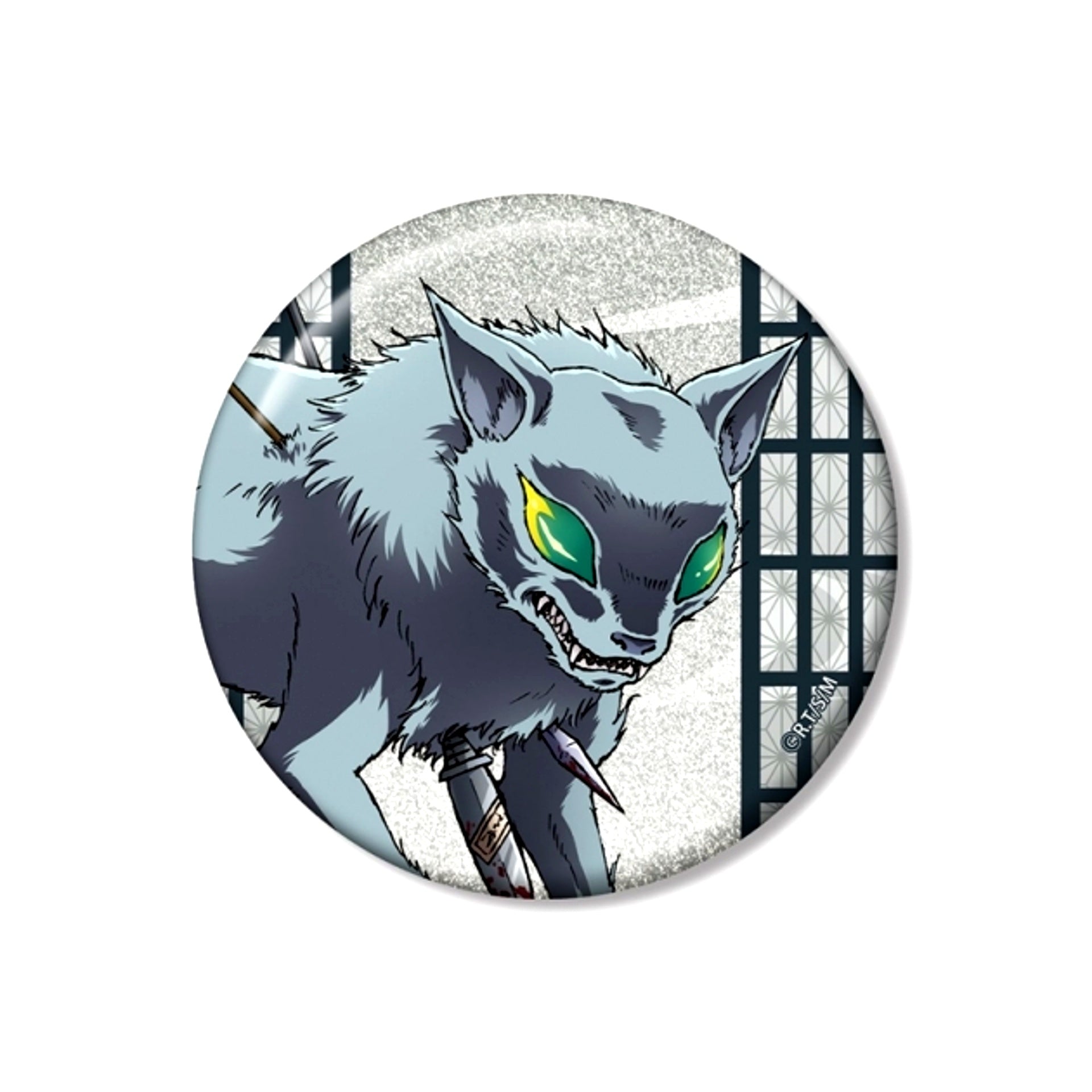 TV Anime MAO Byoki 75mm Glitter Can Badge [NEW]