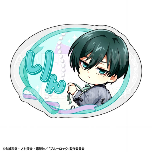 TV Anime Blue Lock Balletcore Style Chibi Character ver. Name Badge (Rin Itoshi) [NEW]