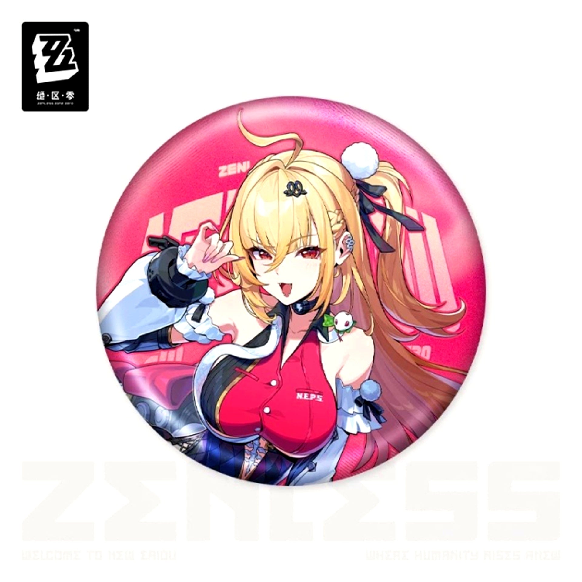 Zenless Zone Zero Standing Illustration Series Metropolitan Order Division Character Can Badge Cissia [NEW]