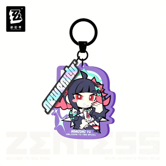 Zenless Zone Zero New Eridu Series Delusion Angel Chibi Character Acrylic Keychain Nangong Yu [NEW]