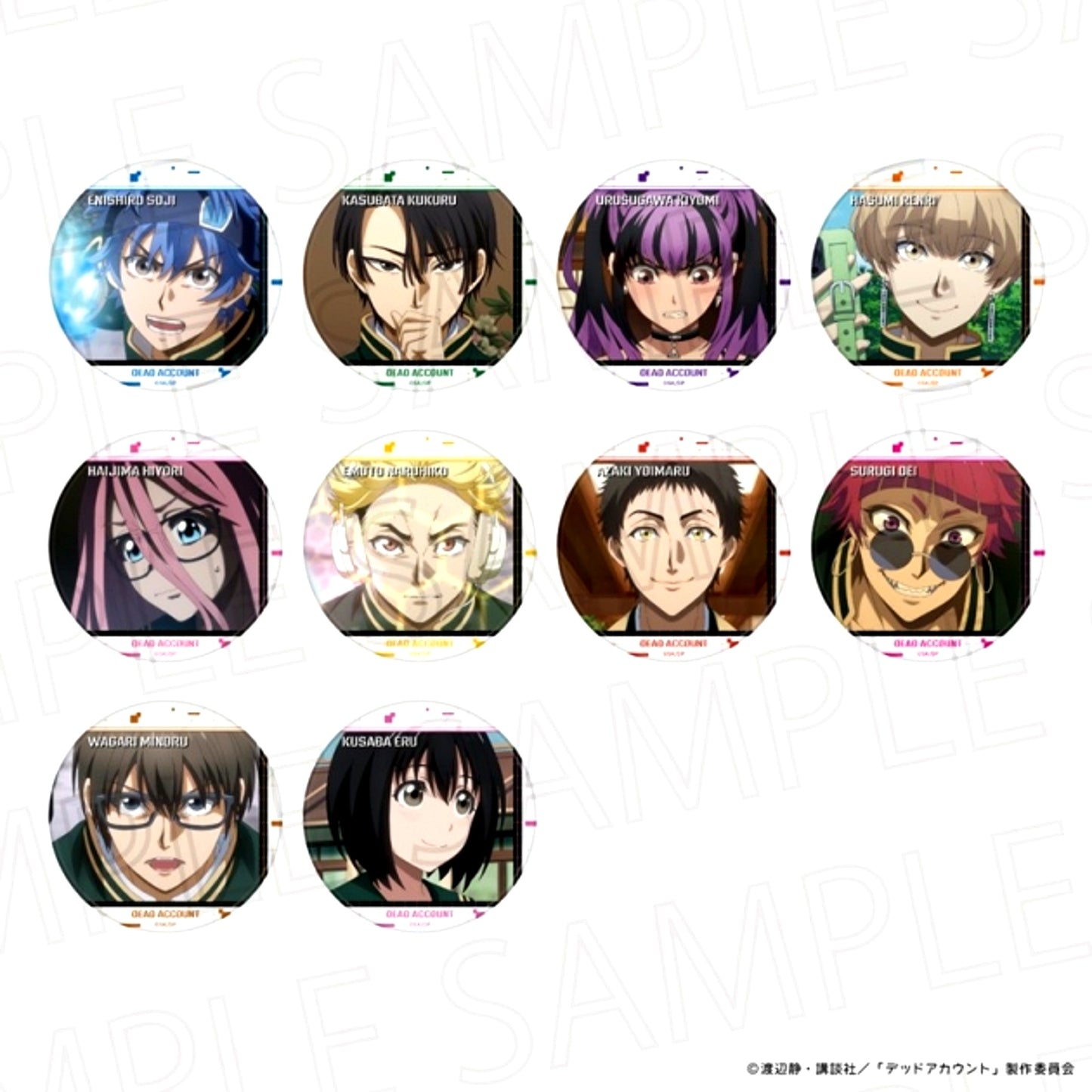 TV Anime Dead Account Trading Scene Photo Matte Can Badge Vol.2 [NEW]