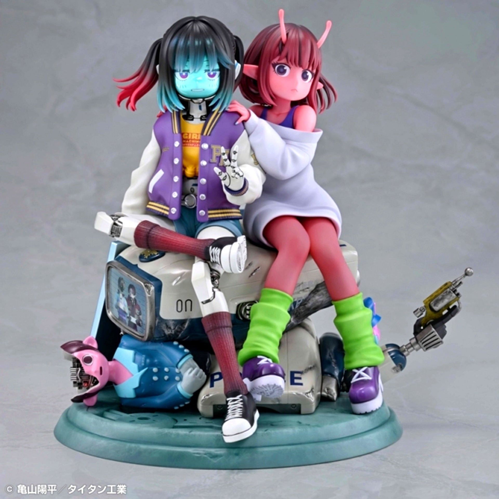 Anime "Galaxy Express Milky Subway" Chiharu & Makina Complete Figure [NEW]