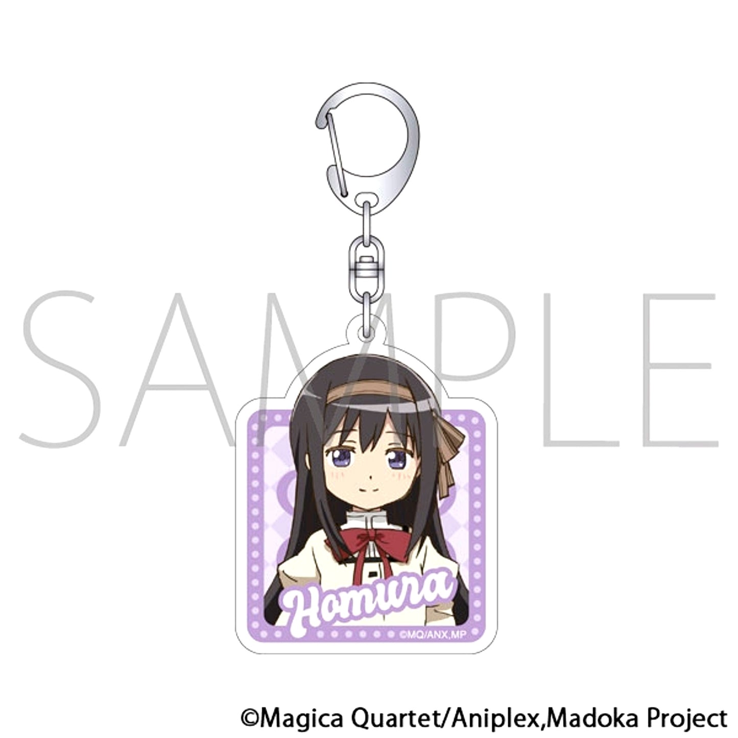 Puella Magi Madoka Magica Glitter Acrylic Keychain / Homura Akemi [NEW]