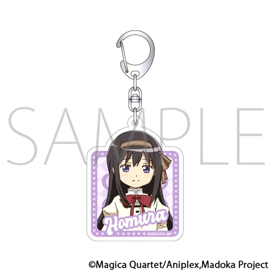 Puella Magi Madoka Magica Glitter Acrylic Keychain / Homura Akemi [NEW]