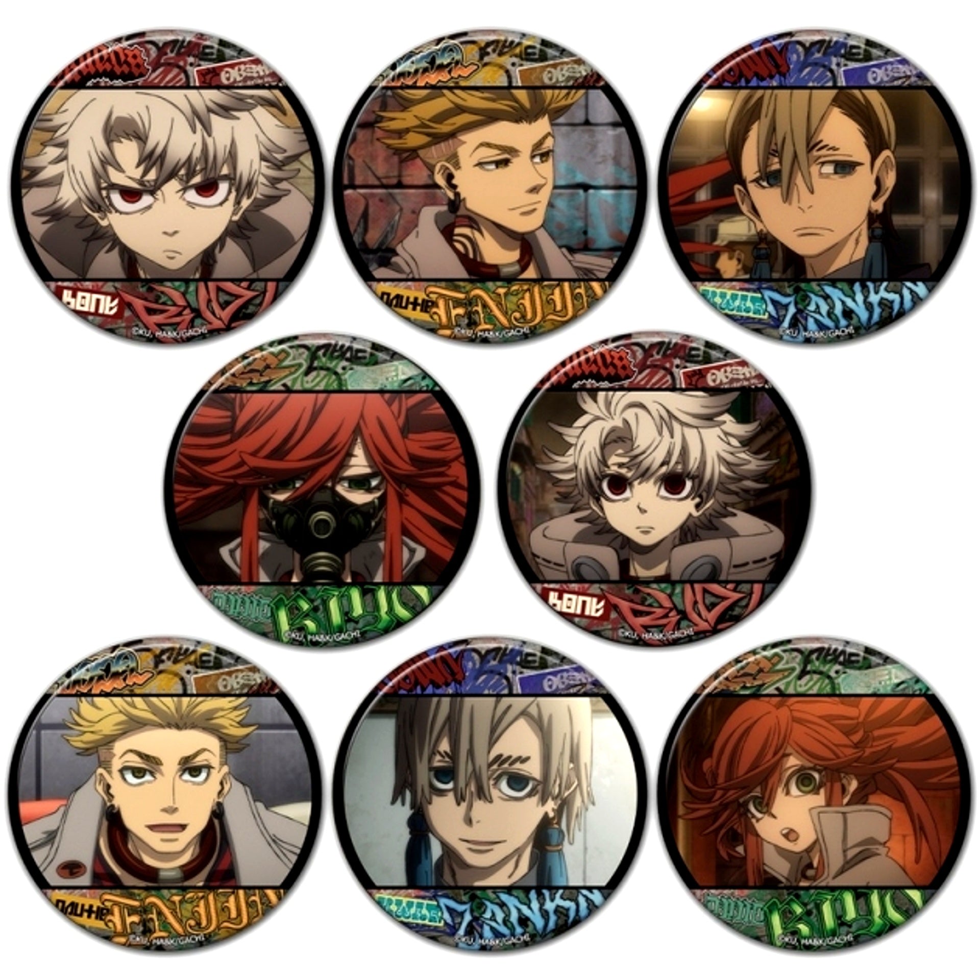 Gachiakuta Random Button All 8 Types Goods - Badge [NEW]