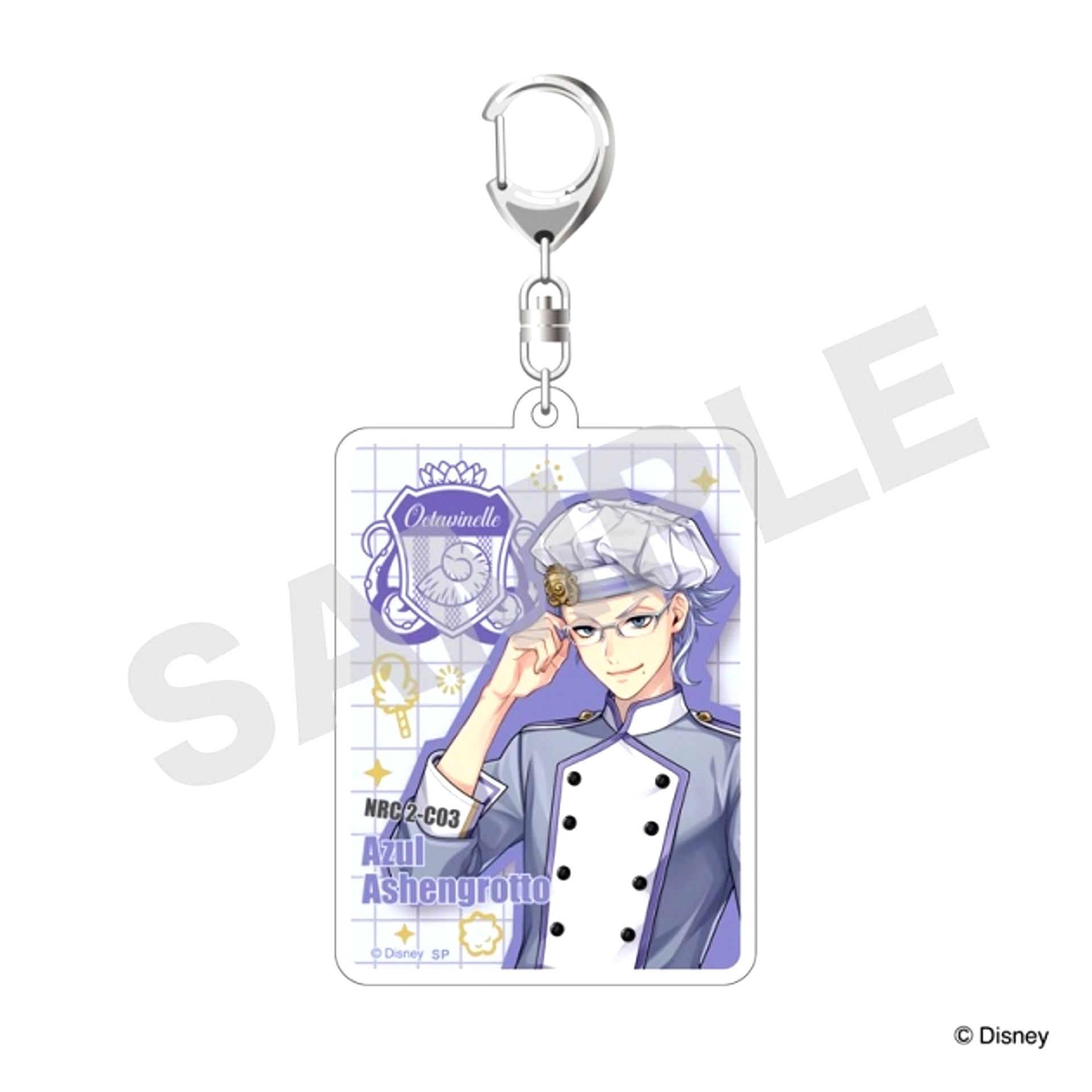 Disney Twisted-Wonderland / Master Chef / Azul / Acrylic Keychain (Animate Limited) [NEW]