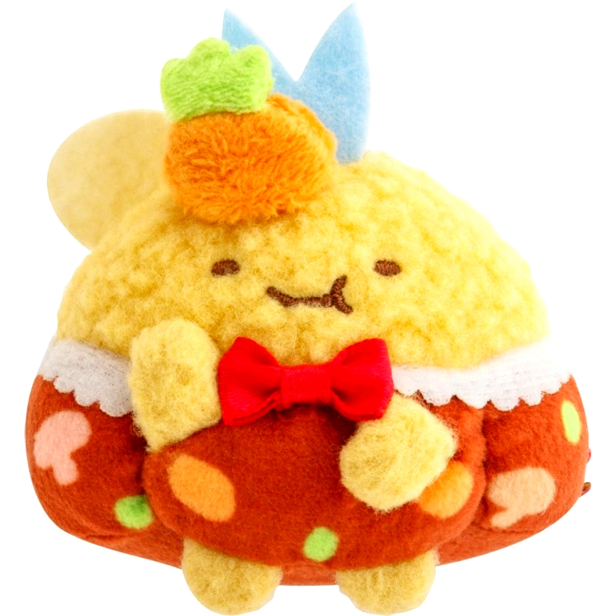 Sumikko Gurashi Exhibition -Bon Appetit! Sumikko Restaurant- Tenori Plush Set Ajifurai no Shippo (Fried Horse Mackerel Tail) & Ebiten no Shippo (Shrimp Tempura Tail) [NEW]