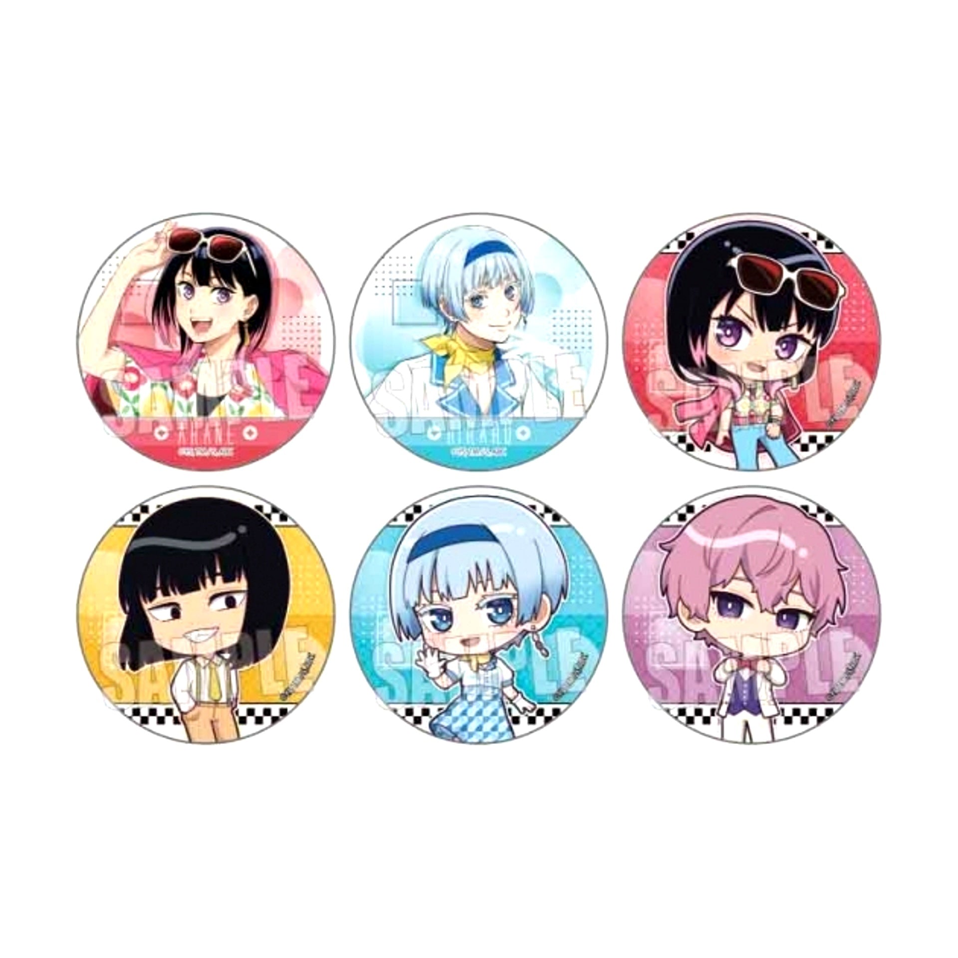 TV Anime Akane-banashi Trading Can Badge Retro Fashion [NEW]