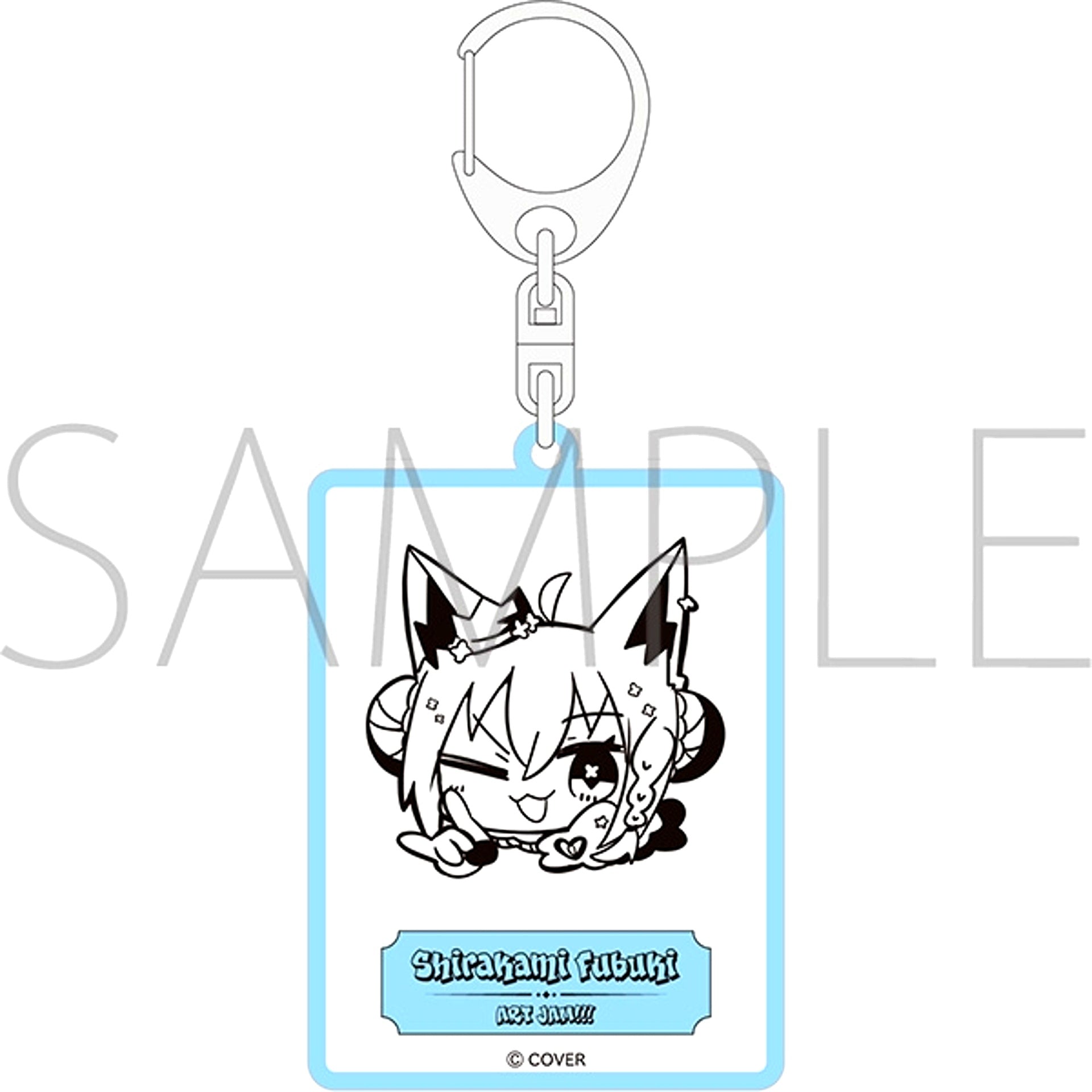 Hololive Acrylic Keychain / Shirakami Fubuki Goods - Keychain [NEW]