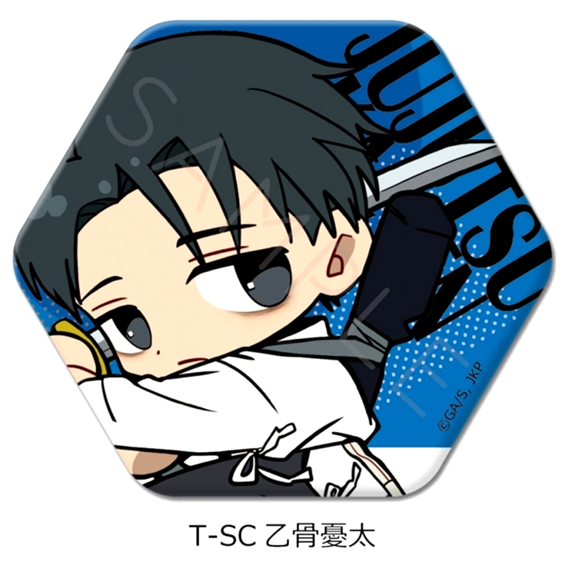 TV Anime "Jujutsu Kaisen" Season 3 "Culling Game" Vol.4 Hexagonal Can Badge T-SC (Yuta Okkotsu) [NEW]