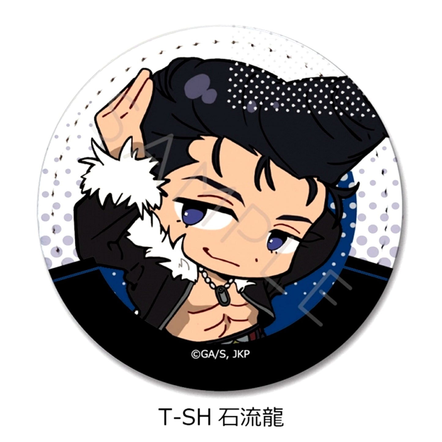 TV Anime Jujutsu Kaisen Season 3 Culling Game Vol.4 Leather Badge T-SH (Ryu Ishigori) [NEW]