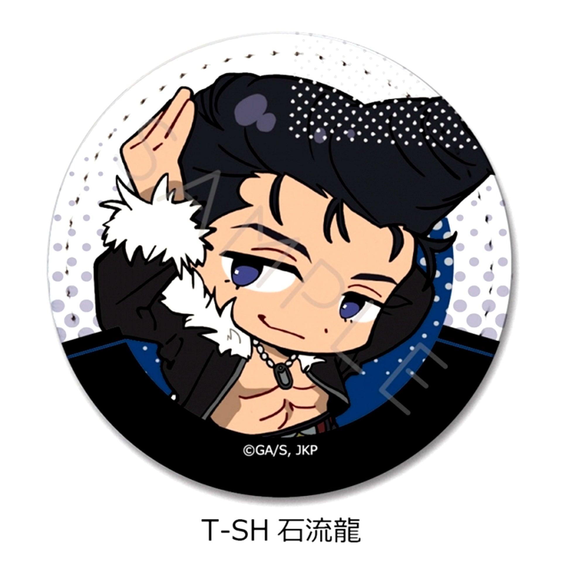 TV Anime Jujutsu Kaisen Season 3 Culling Game Vol.4 Leather Badge T-SH (Ryu Ishigori) [NEW]