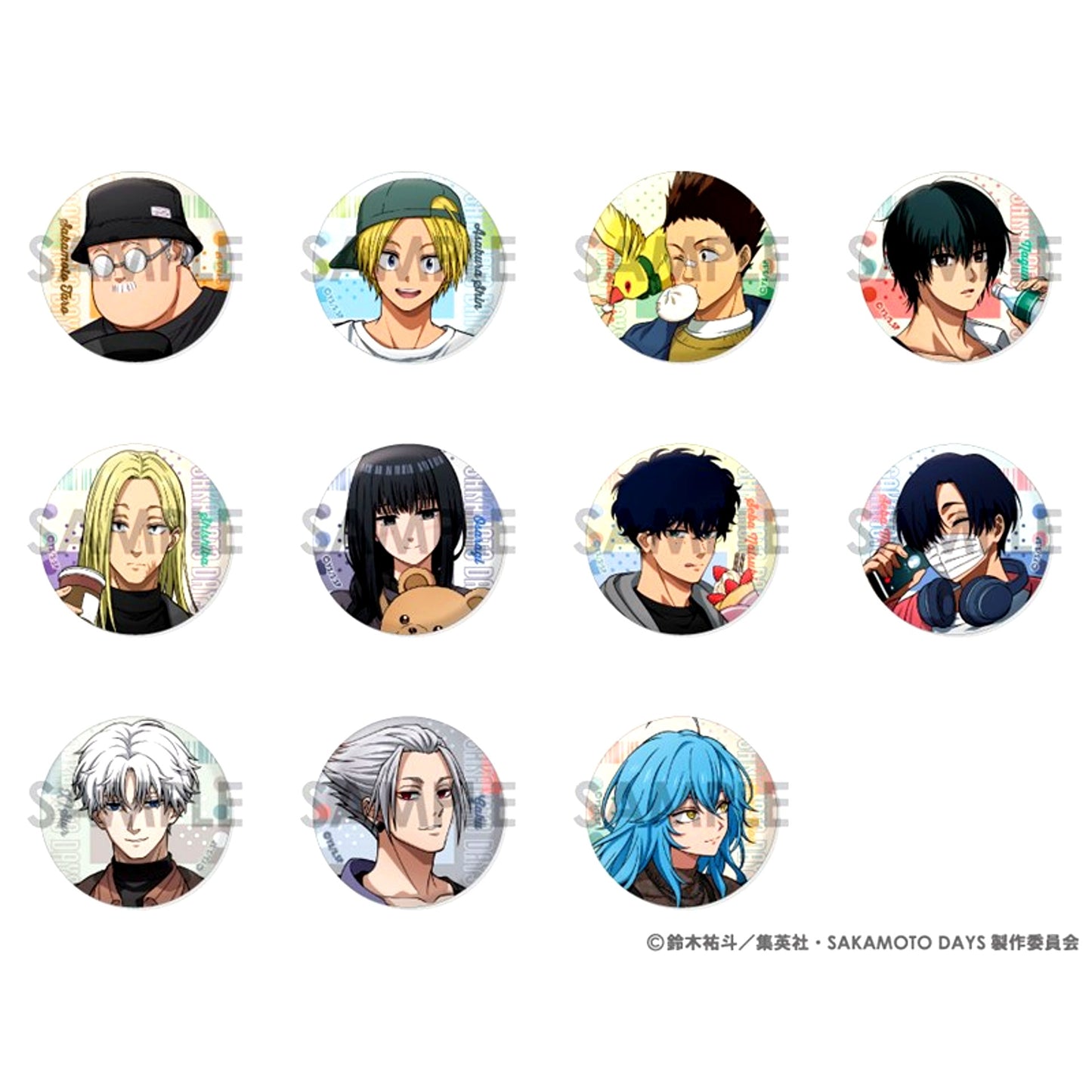 SAKAMOTO DAYS Random Button ~Sunny Afternoon~ Goods - Bache with animate with Benefits Bonus [NEW]