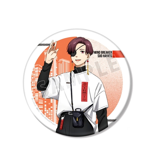 WIND BREAKER TV Anime Newly Drawn Hayato Suo Summer Uniform ver. BIG Can Badge [NEW]