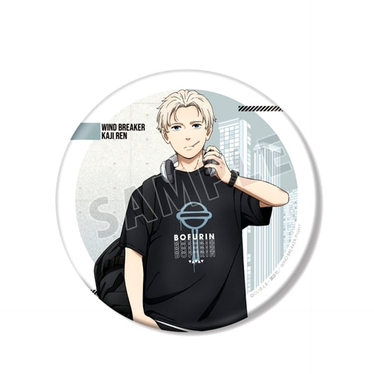WIND BREAKER TV Anime Newly Drawn Ren Kaji Summer Uniform ver. BIG Can Badge [NEW]