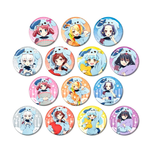 Zombie Land Saga the Movie: Yumeginga Paradise Newly Drawn Romero Pajama ver. Trading Glitter Can Badge [with Bonus] [NEW]