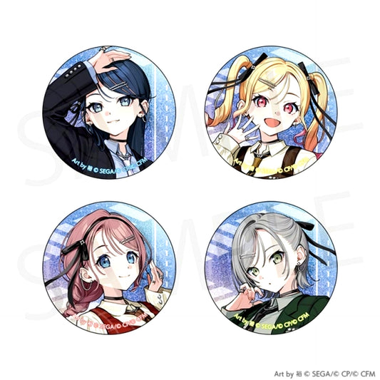Hatsune Miku: Colorful Stage! Project Sekai Unit Fan Meeting Glitter Can Badge Set [Leo/need] [NEW]