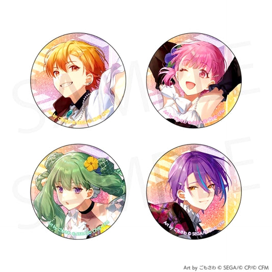 Hatsune Miku: Colorful Stage! Project Sekai Unit Fan Meeting Glitter Can Badge Set [Wonderlands x Showtime] [NEW]