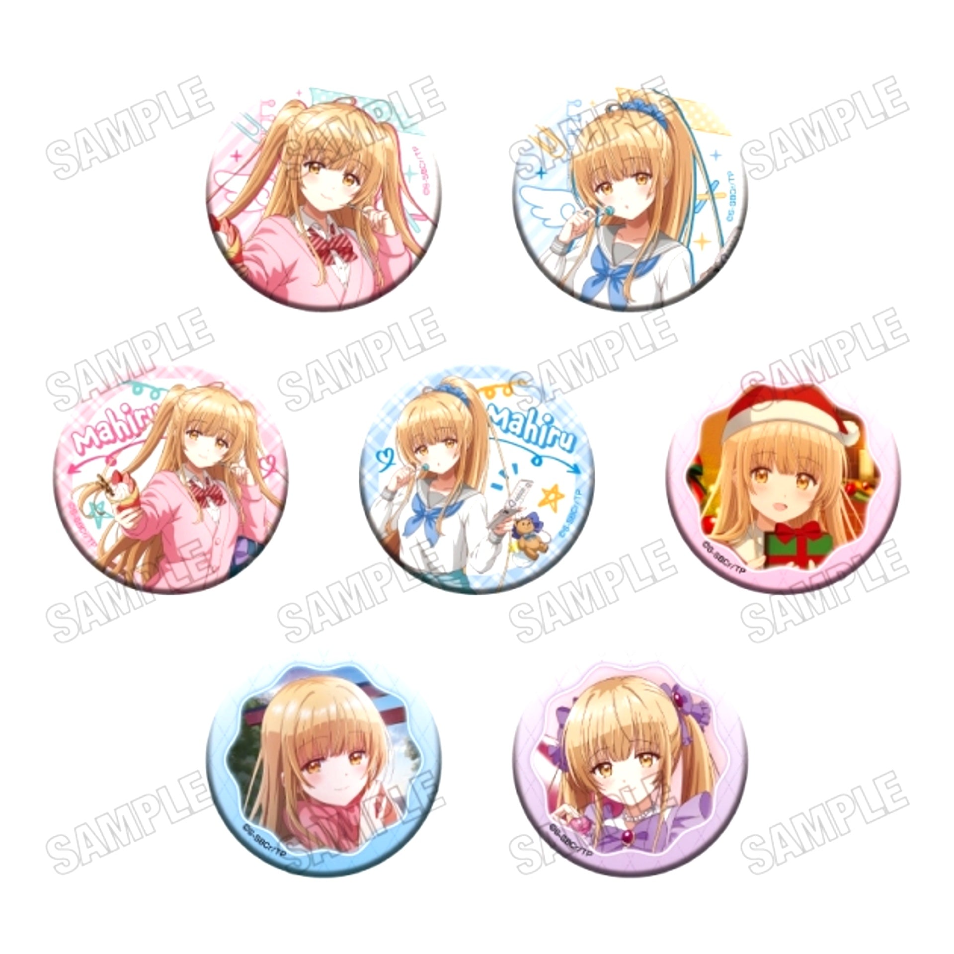 TV Anime The Angel Next Door Spoils Me Rotten 2 Button Collection Goods - Bache [NEW]
