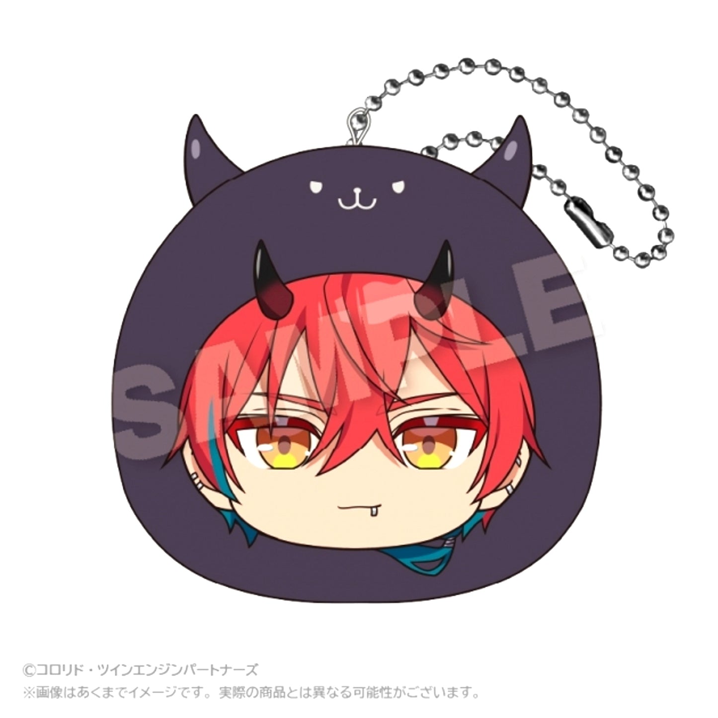 Cosmic Princess Kaguya! Marumeits Cushion Keychain Akira Mikado (Reissue) [NEW]