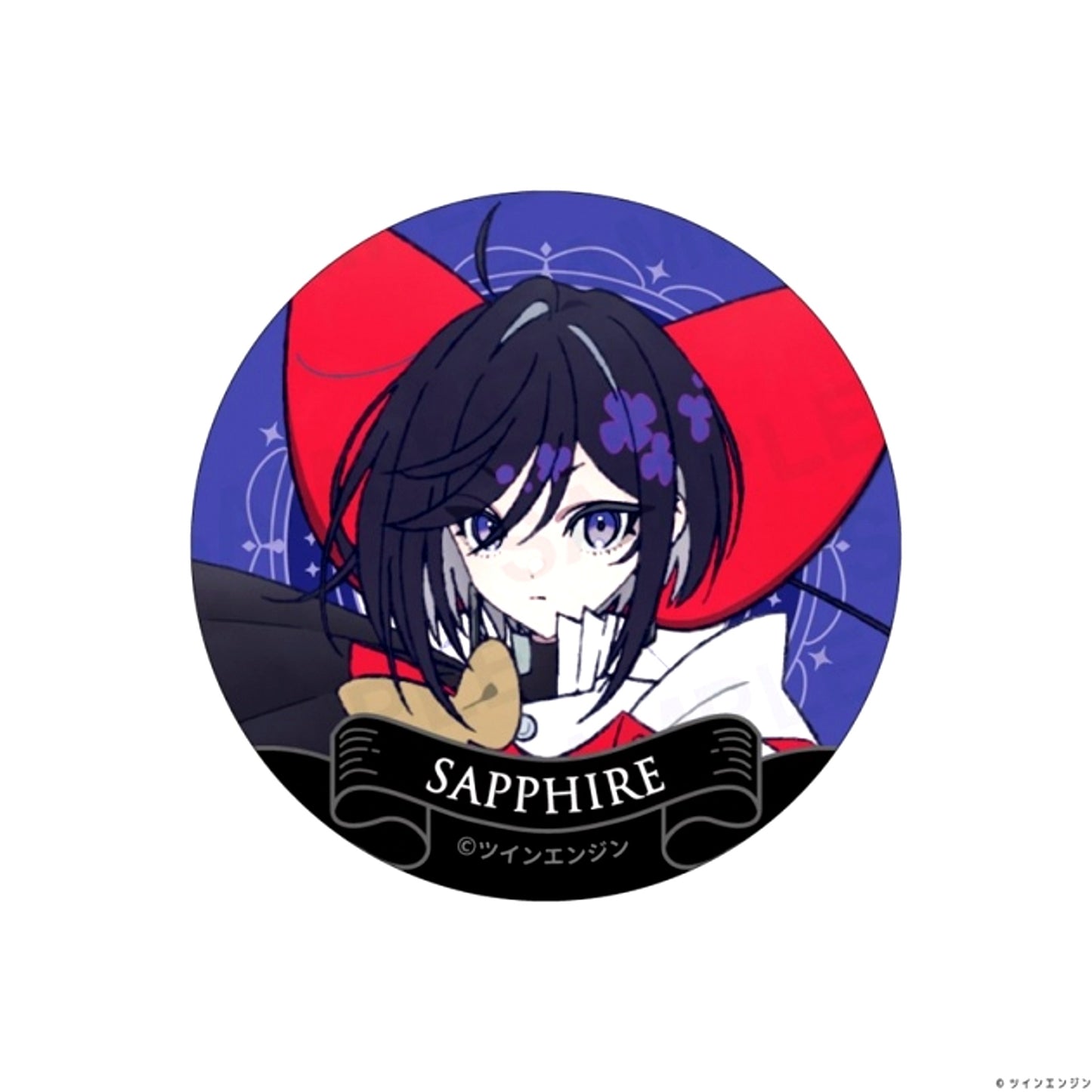 THE RIBBON HERO Can Badge Sapphire (Princess Knight) [NEW]