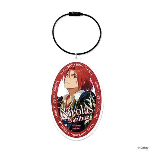 Disney Sparklink Stars Acrylic Keychain Debut! Nicolas [NEW]