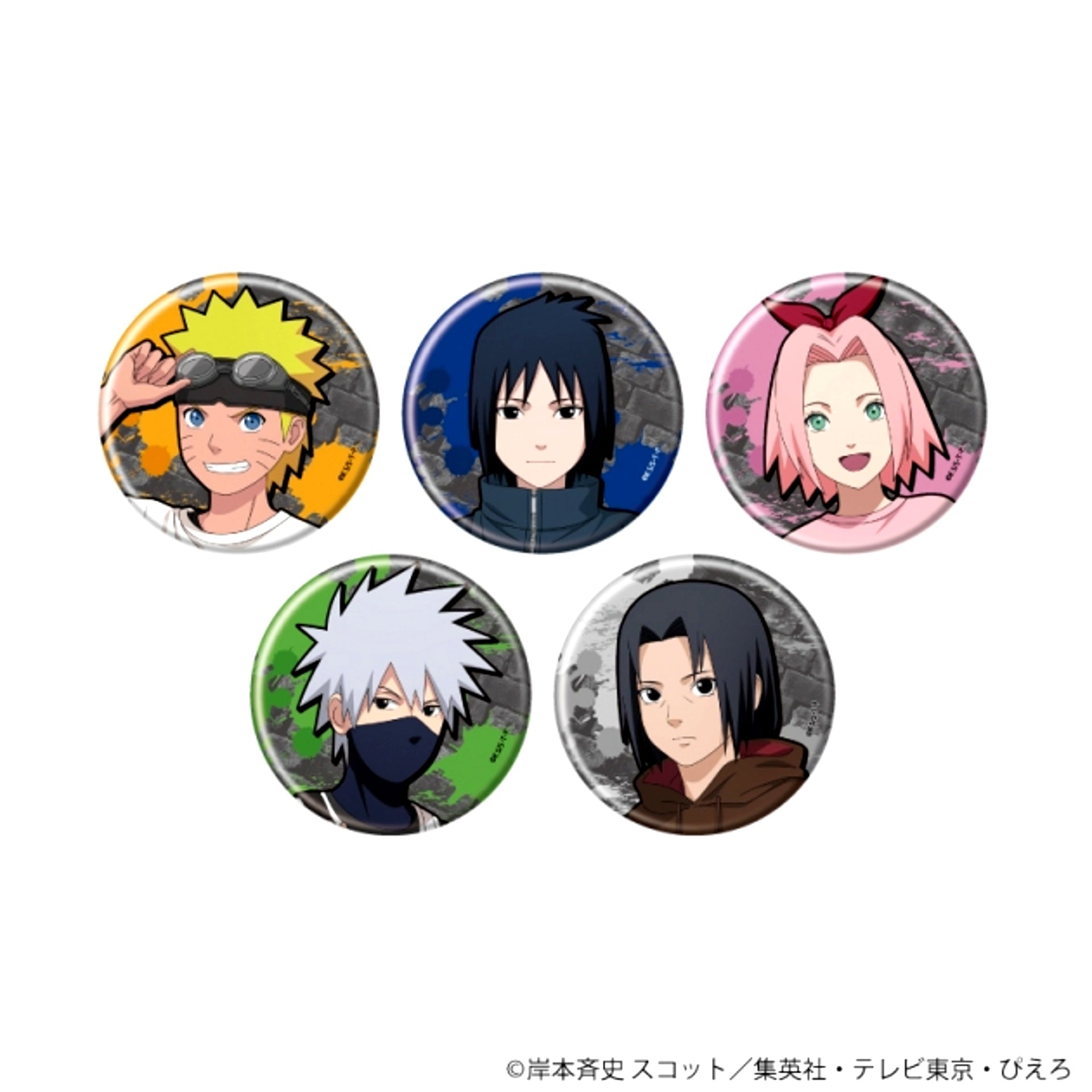 NARUTO Shippuden Can Badge 20 / Street Fashion ver. Blind (All 5 Types) (Newly Drawn Illustration) [NEW]