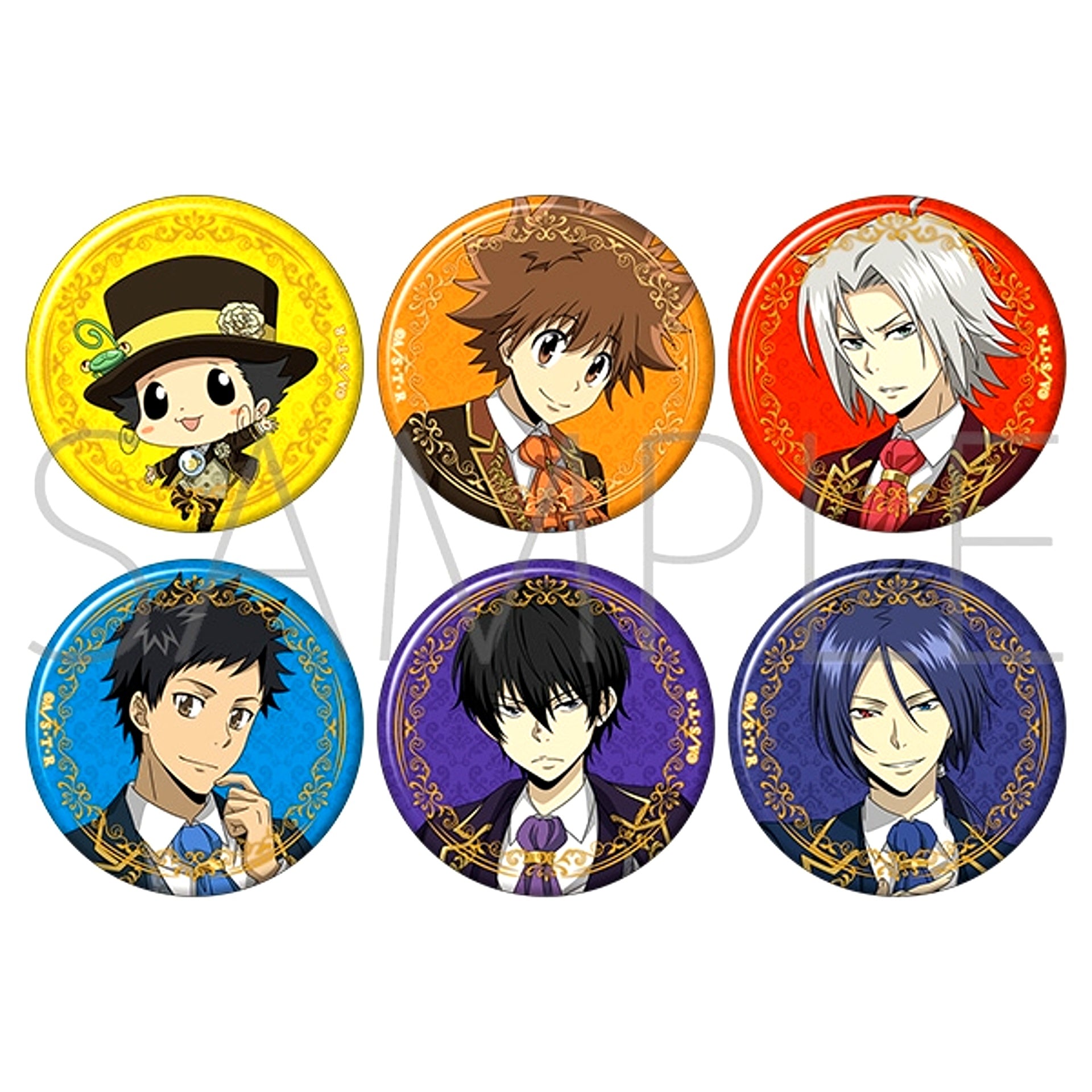 Katekyo Hitman Reborn! Character Badge Collection / A -damask code style- [NEW]