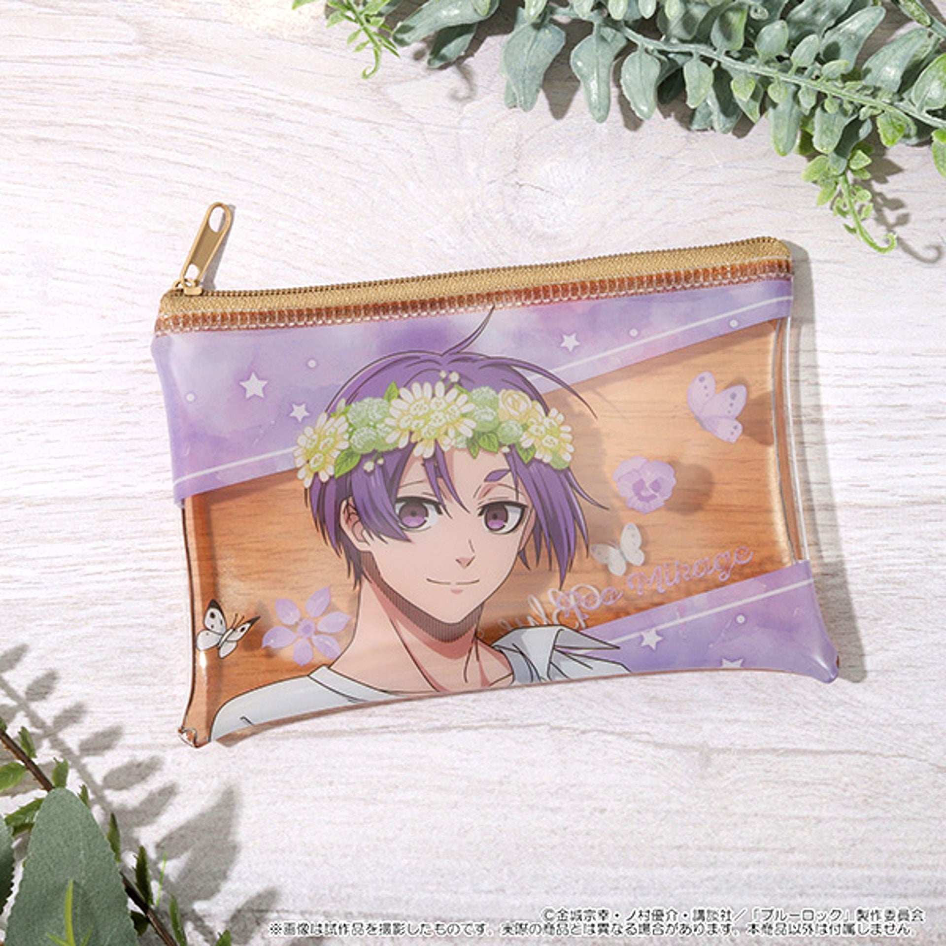 Blue Lock Season 2 Clear Pouch / Mikage Reo flower crown [NEW]