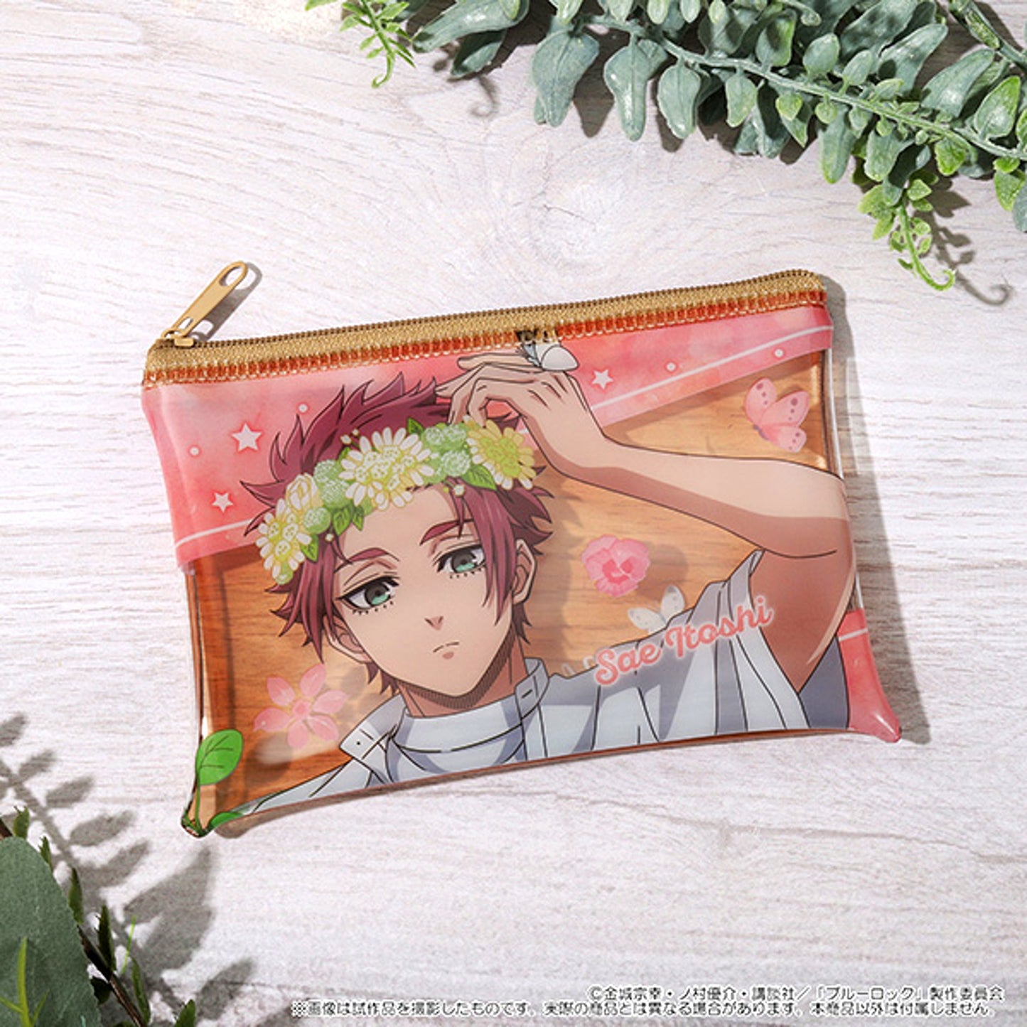 Blue Lock Season 2 Clear Pouch / Itoshi Sae flower crown [NEW]