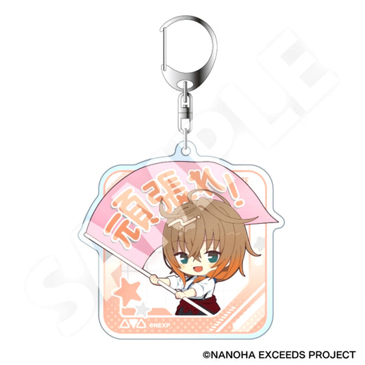 Magical Girl Lyrical Nanoha EXCEEDS Gun Blaze Vengeance FureFrenz Acrylic Keychain Shiina Kuze [NEW]