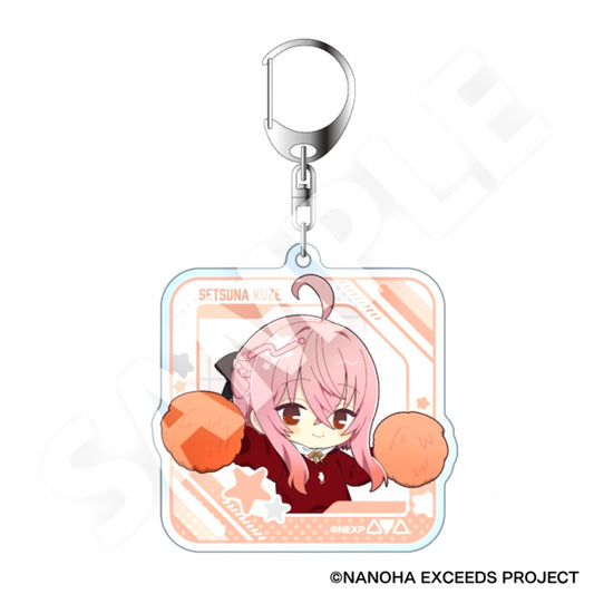 Magical Girl Lyrical Nanoha EXCEEDS Gun Blaze Vengeance Fure Friends Acrylic Keychain Kuze Setsuna [NEW]