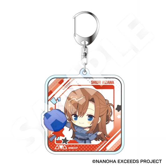Magical Girl Lyrical Nanoha EXCEEDS Gun Blaze Vengeance FureFrenz Acrylic Keychain Aizawa Shiori [NEW]