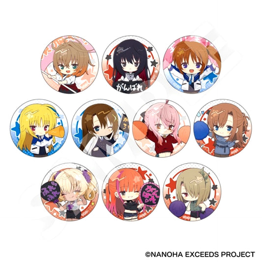 Magical Girl Lyrical Nanoha EXCEEDS Gun Blaze Vengeance Fure Friends Can Badge (10 Types) [NEW]