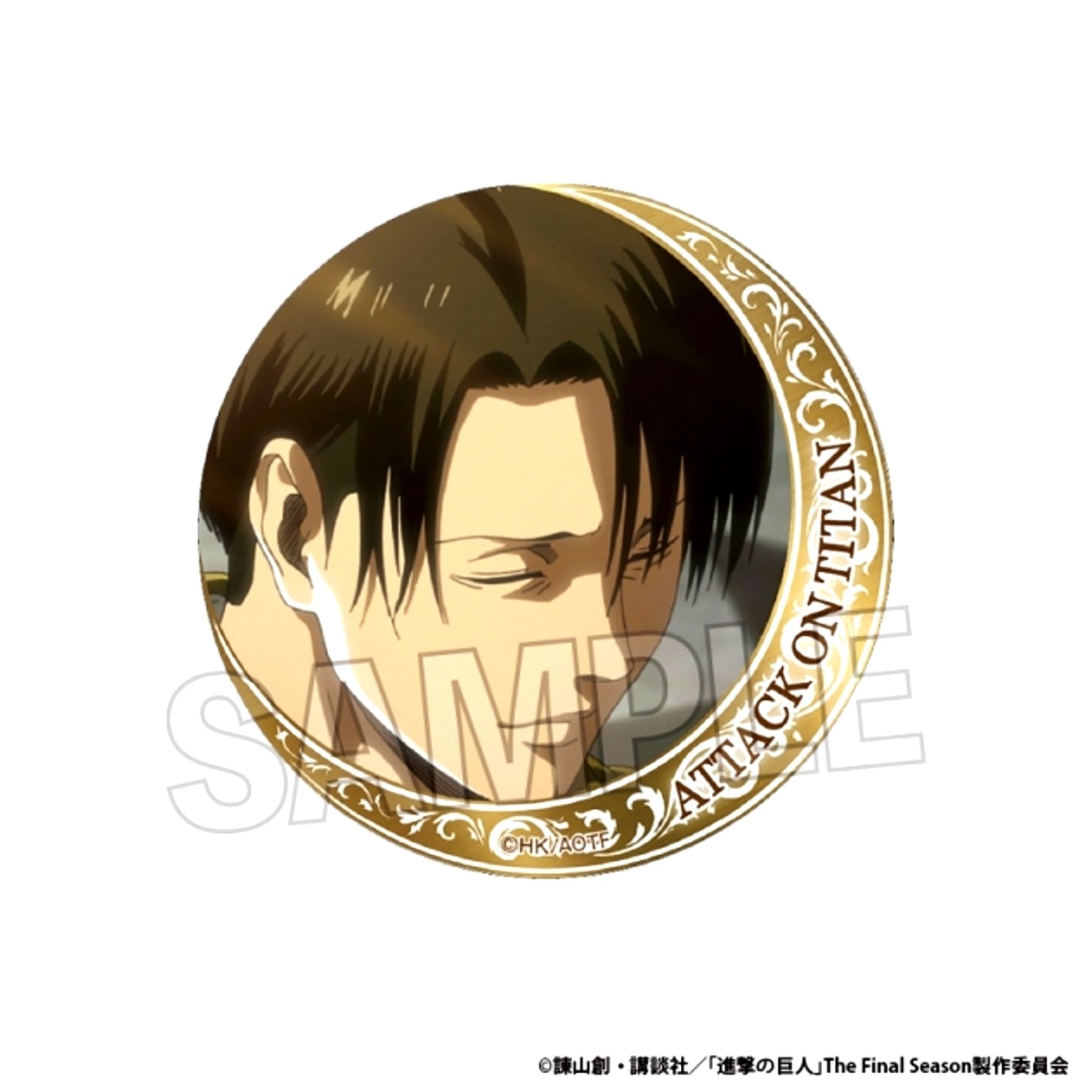 Attack on Titan Glittering Can Badge vol.3 15 [NEW]