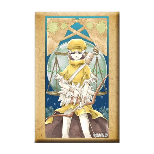 Dr.STONE with Stand Square Button Ukyo Saionji Goods - Bache [NEW]