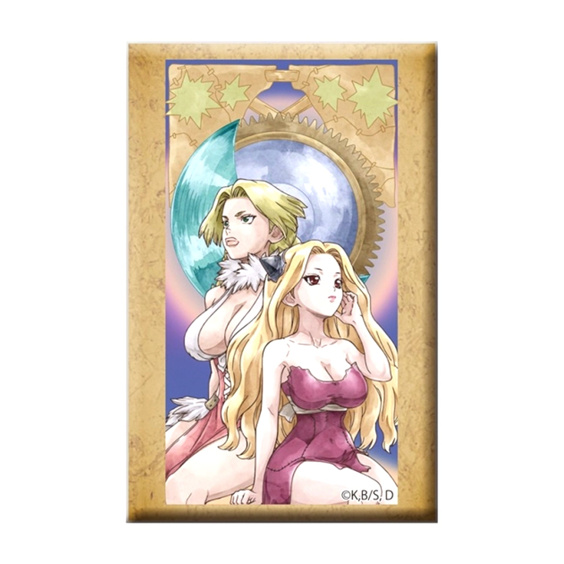 Dr.STONE Square Can Badge with Stand Hanada Nikki & Hokutozai Minami [NEW]
