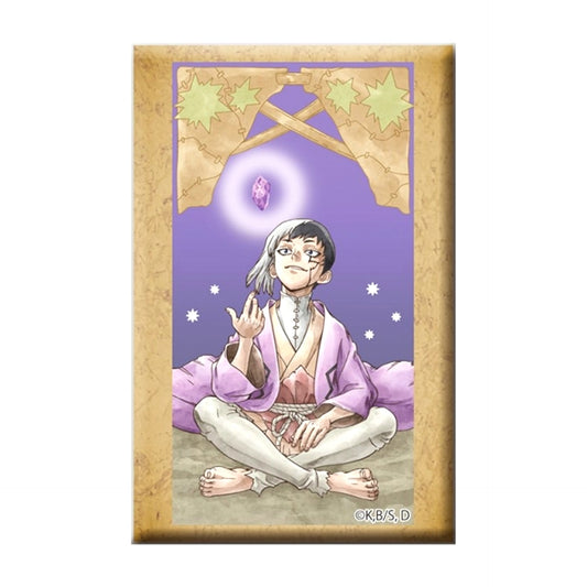 Dr.STONE with Stand Square Button Gen Asagiri Goods - Bache [NEW]