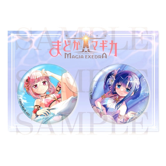 Puella Magi Madoka Magica Magia Exedra Can Badge Set Iroha Tamaki & Yachiyo Nanami [NEW]