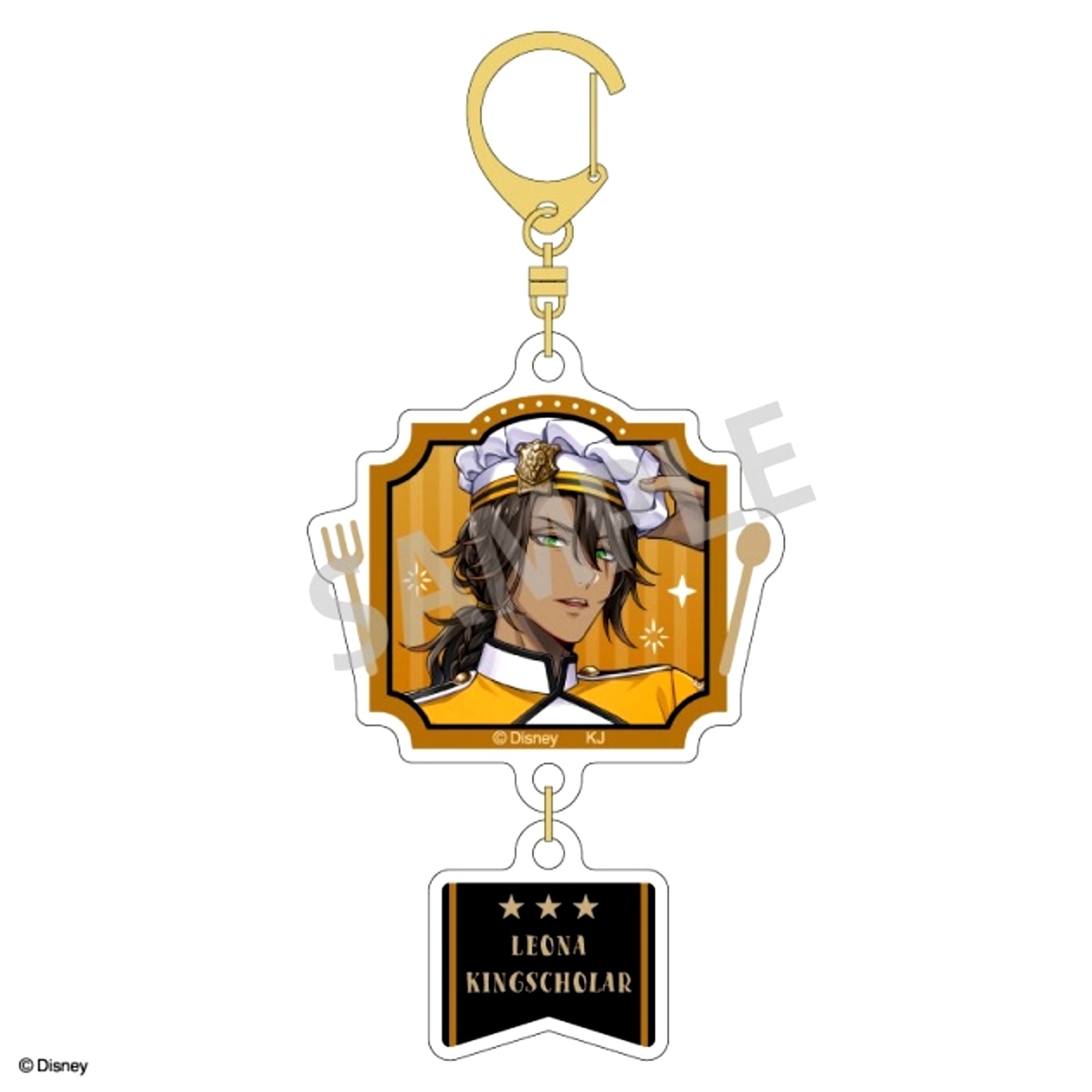 Disney Twisted-Wonderland Double Parts Acrylic Keychain Leona Kingscholar/Master Chef ver. [NEW]