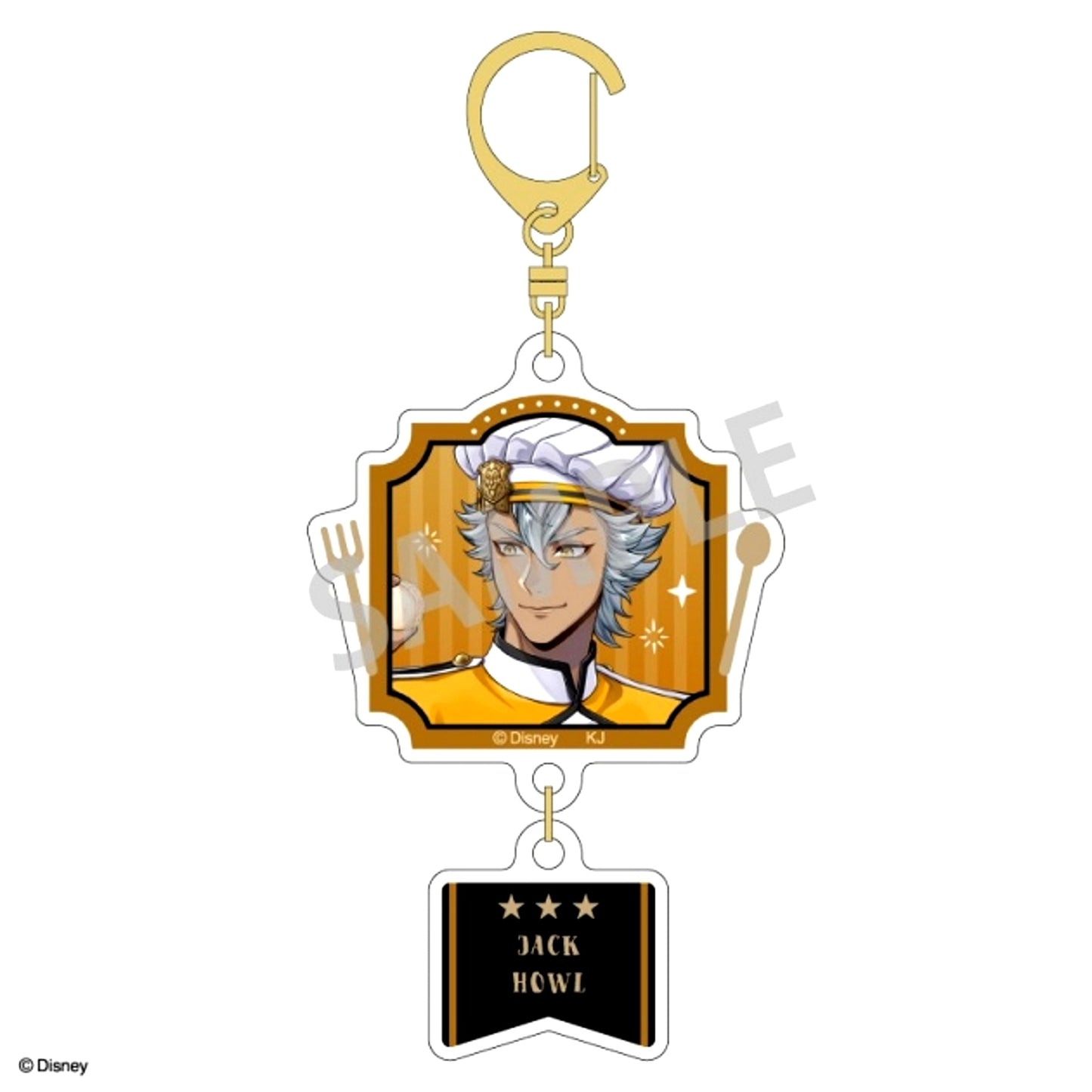 Disney Twisted-Wonderland Double Parts Acrylic Keychain Jack Howl/Master Chef ver. [NEW]