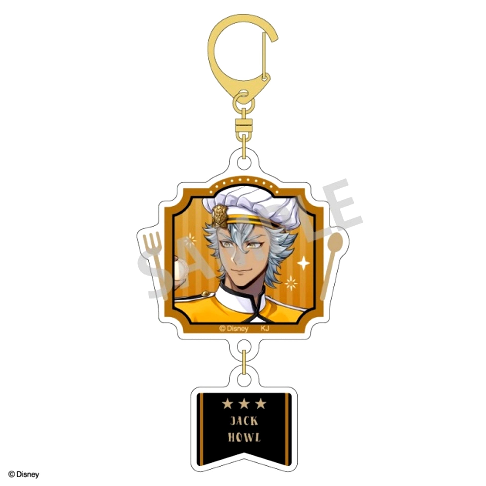 Disney Twisted-Wonderland Double Parts Acrylic Keychain Jack Howl/Master Chef ver. [NEW]