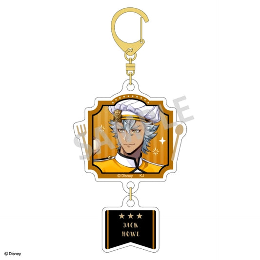 Disney Twisted-Wonderland Double Parts Acrylic Keychain Jack Howl/Master Chef ver. [NEW]