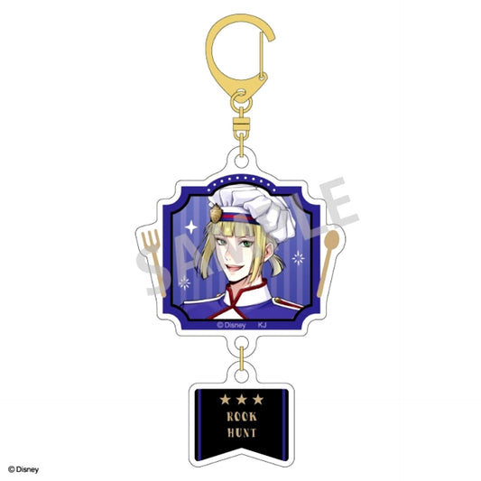 Disney Twisted-Wonderland Double Parts Acrylic Keychain Rook Hunt / Master Chef ver. [NEW]